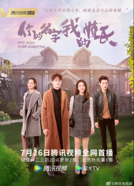 Once Given, Never Forgotten cast: Sophie Zhang, Eric Yang, Juck Zhang. Once Given, Never Forgotten Release Date: 26 July 2021. Once Given, Never Forgotten Episodes: 40.
